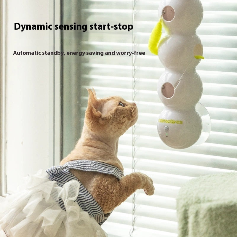 Motion Activated Cat Stick Toy